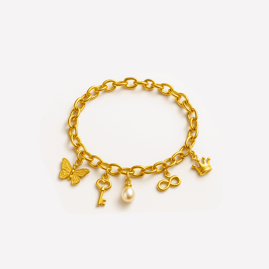 Gold Charm Bracelets
