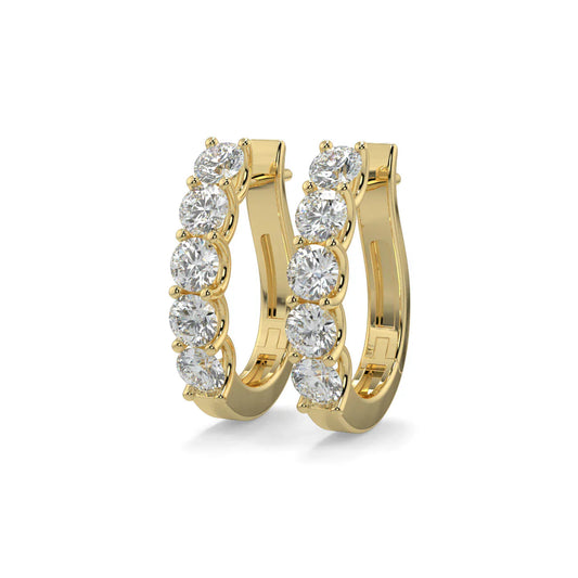 Gold Huggie Hoop Earrings