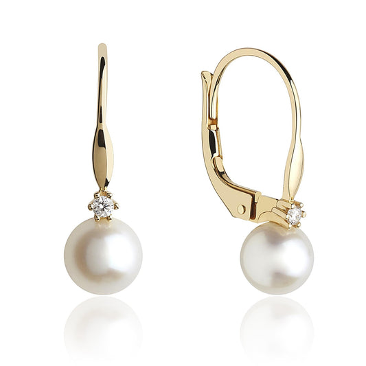 Drop Pearl Earrings