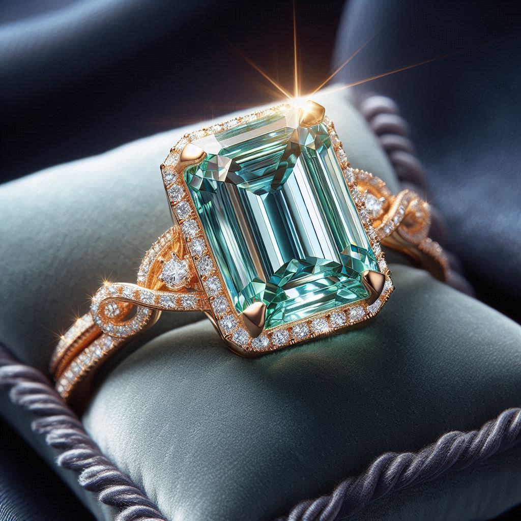 Rectangle Engagement Ring