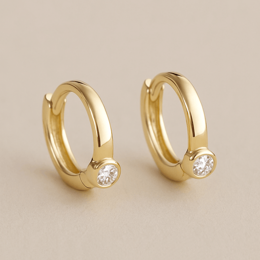 Small Diamond Earrings