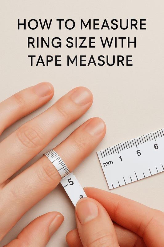 Learn how to measure ring size with tape measure at home