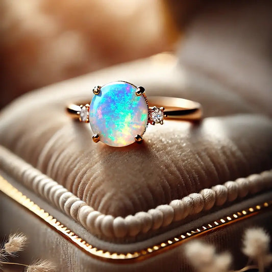 Opal Engagement Ring