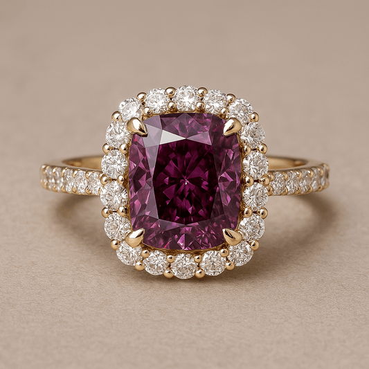 Purple Diamond Ring