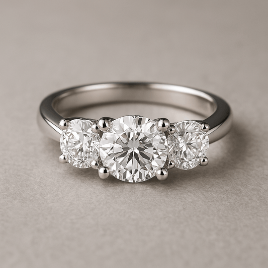 Round Engagement Ring
