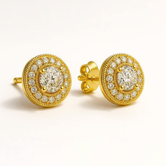 Gold Diamond Earrings for Women