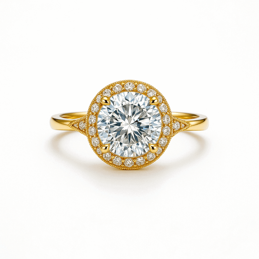 Gold Band Engagement Rings