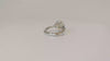 Peridot halo euro shank gold inlay custom Engagement Ring Vermont