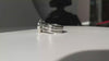Trapezoid halo full bezel set channel set shadow band custom Engagement Ring Vermont