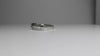 Three stone half bezel set diamond channel set platinum custom Engagement Ring Vermont