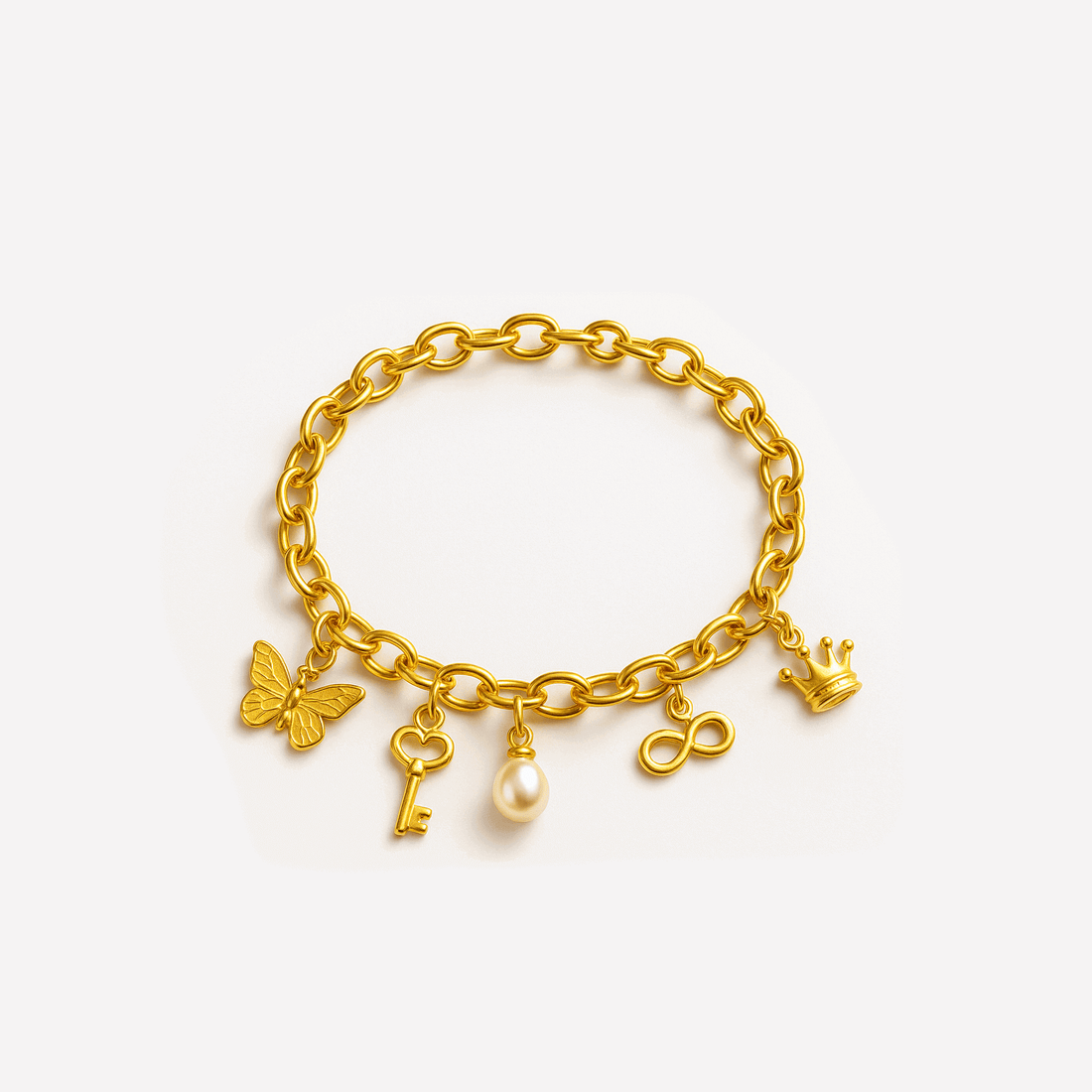 Gold Charm Bracelets