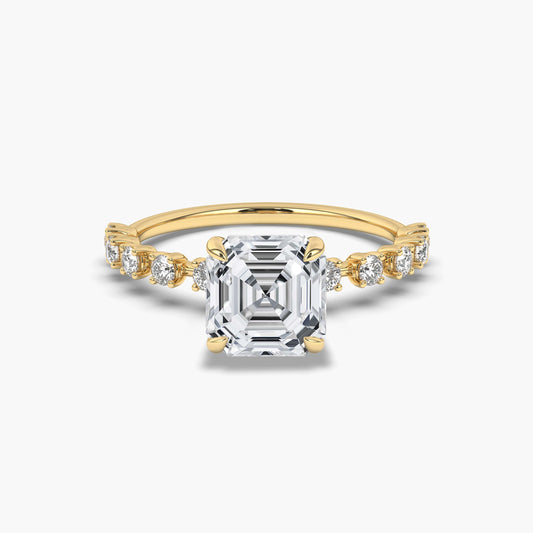 Asscher Cut Diamond Ring