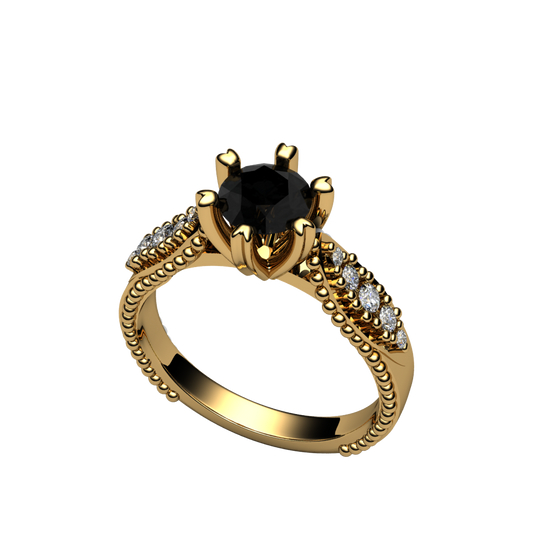 Black Diamond Ring