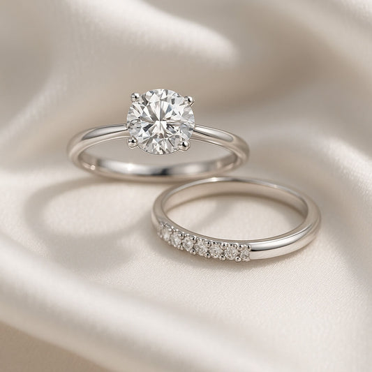 Diamond White Gold Bridal Set