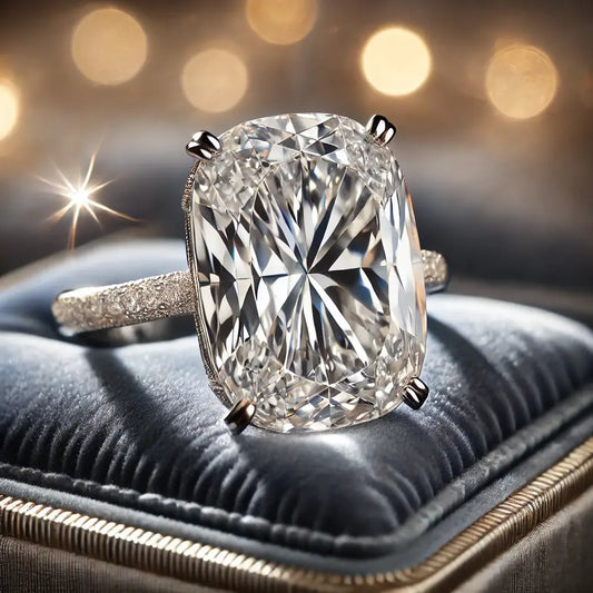 Elongated Cushion Cut Engagement Rings