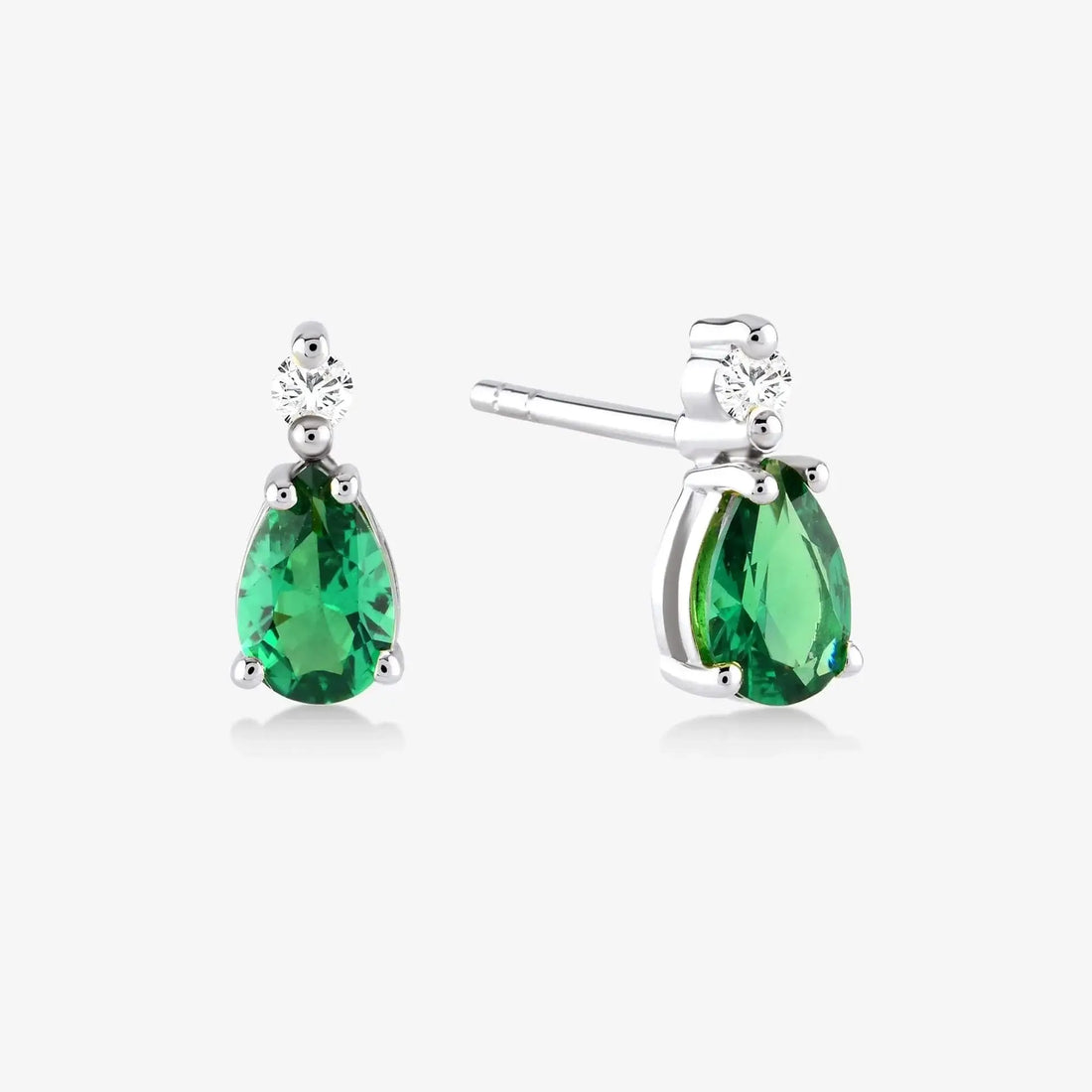 Emerald Diamond Earrings