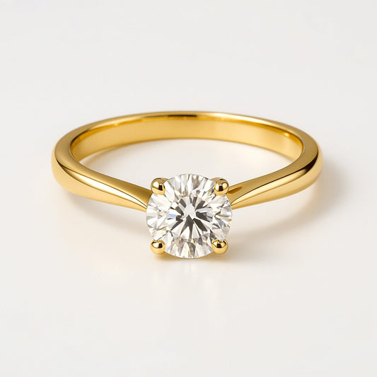 Solitaire Diamond Ring Gold