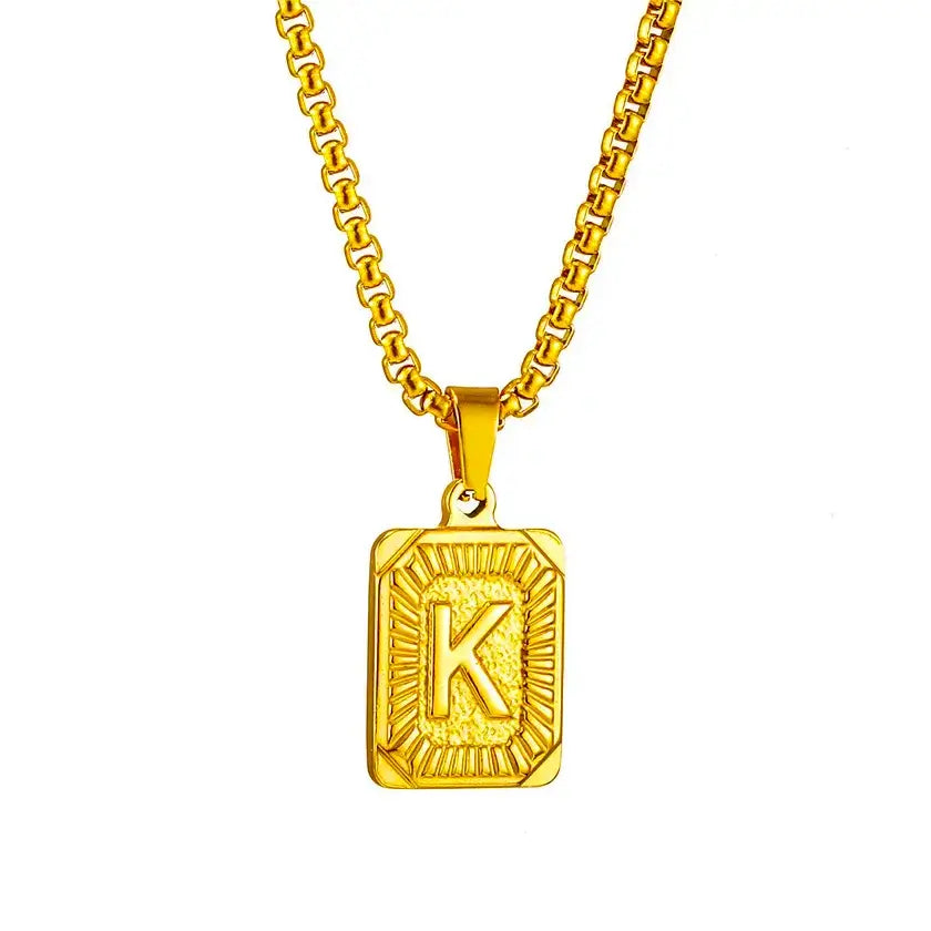 Gold Initial Necklace