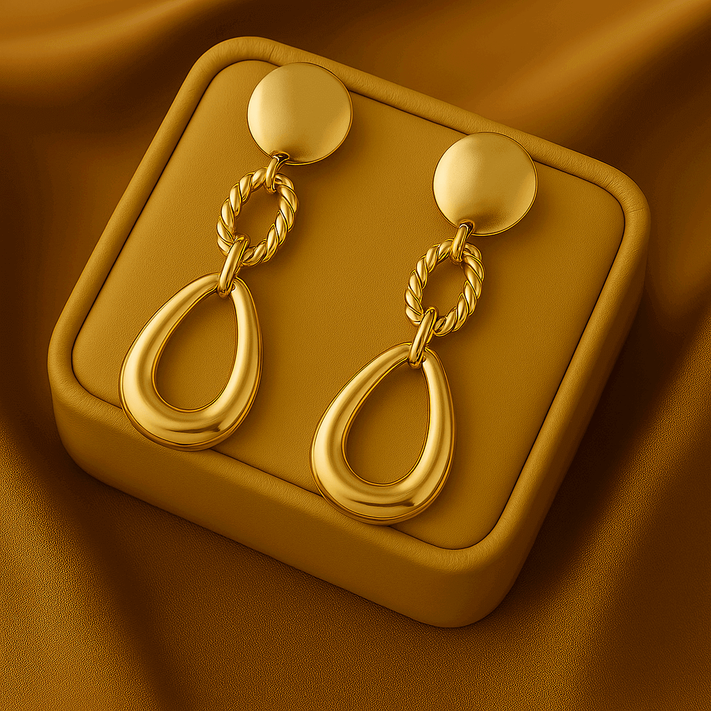 Gold Statement Earrings
