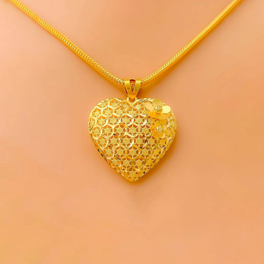 Heart Necklace Gold