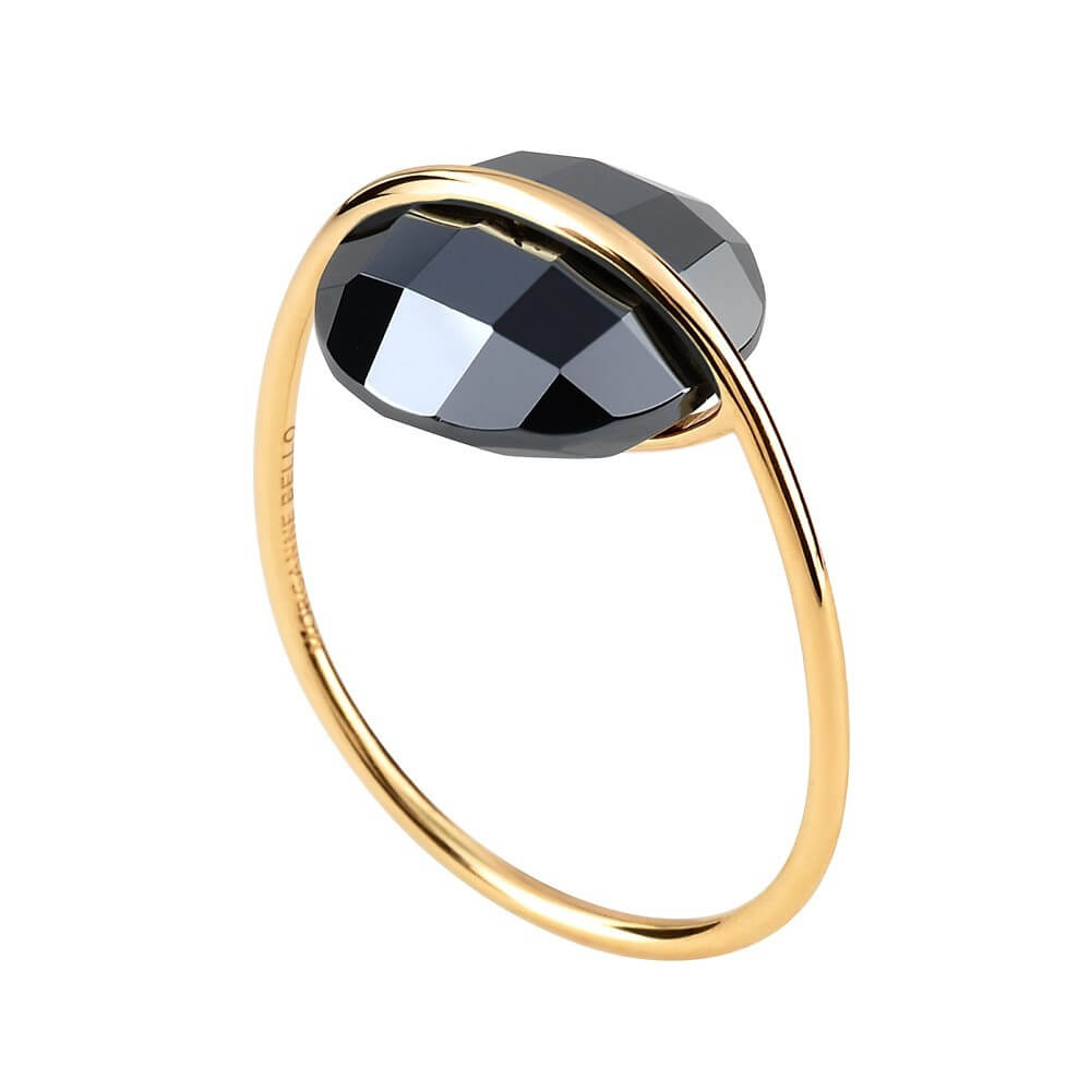Hematite Ring Gold