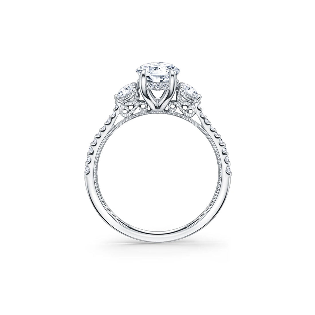 Hidden Halo Engagement Rings