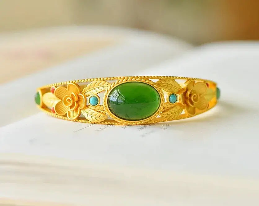Jade Bracelet Gold