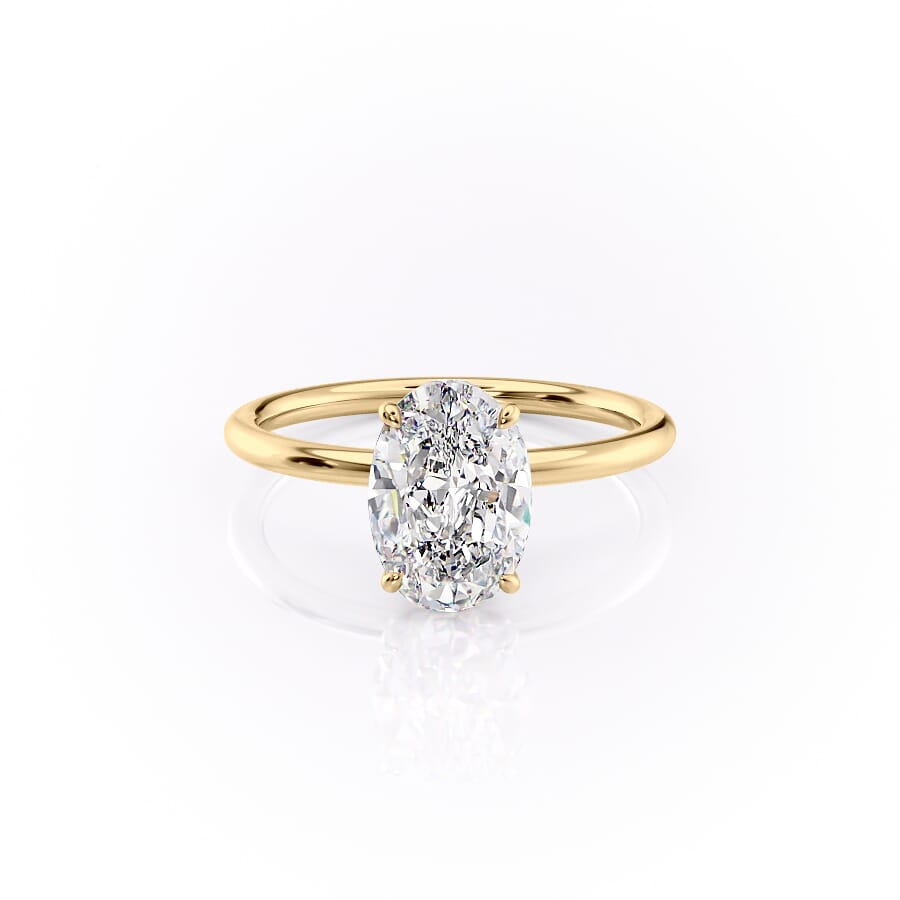 Oval Moissanite Engagement Rings