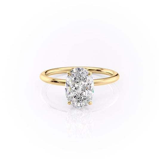 Oval Moissanite Engagement Rings