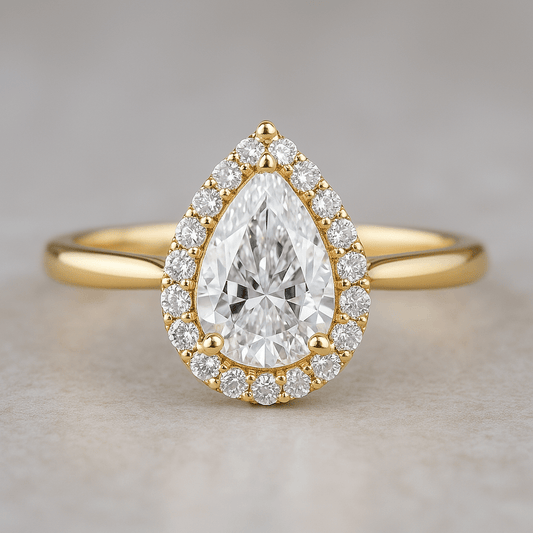 Pear Shaped Engagement Ring