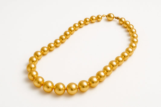 Gold Pearl Necklace