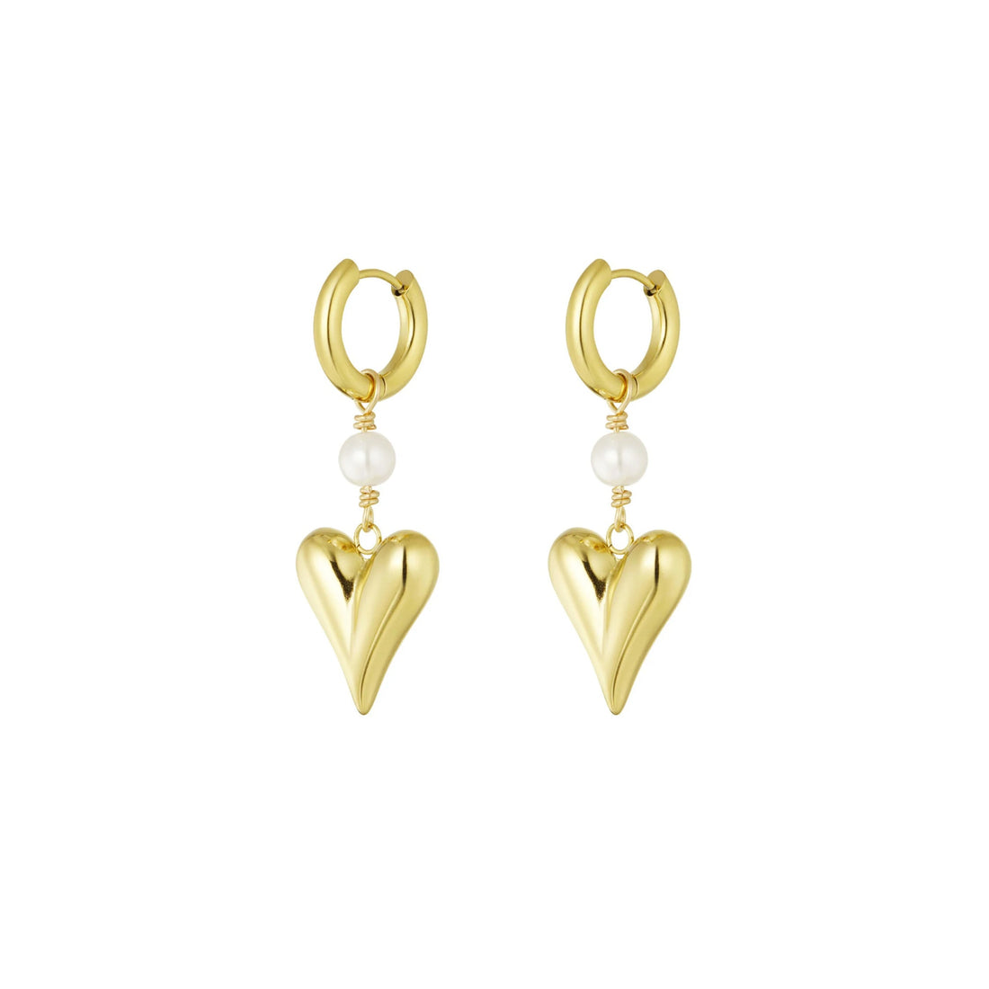 Shop Heart-Shaped Pearl Earrings