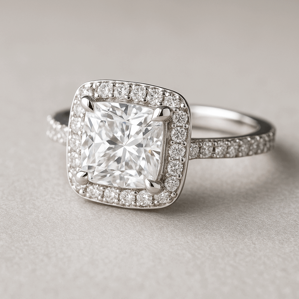 Square Cut Diamond Ring