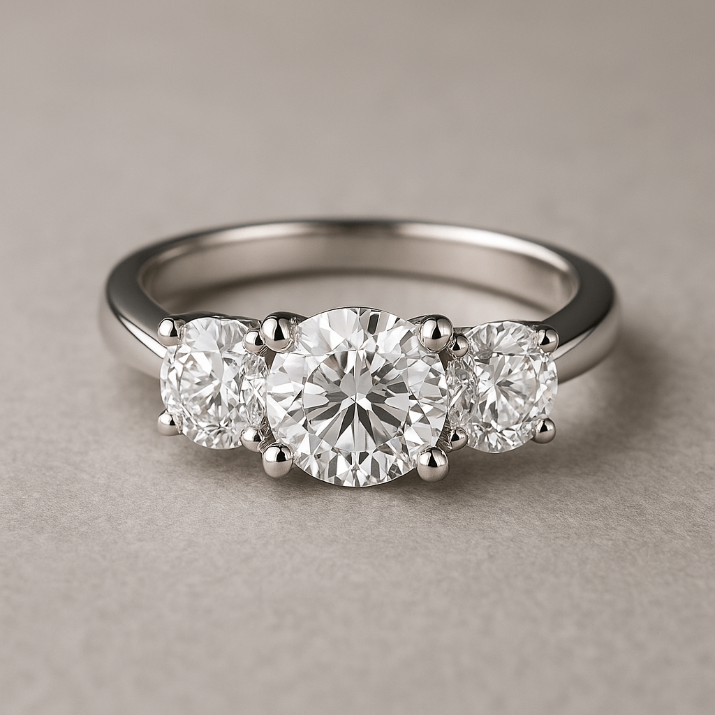 Three Stone Engagement Ring