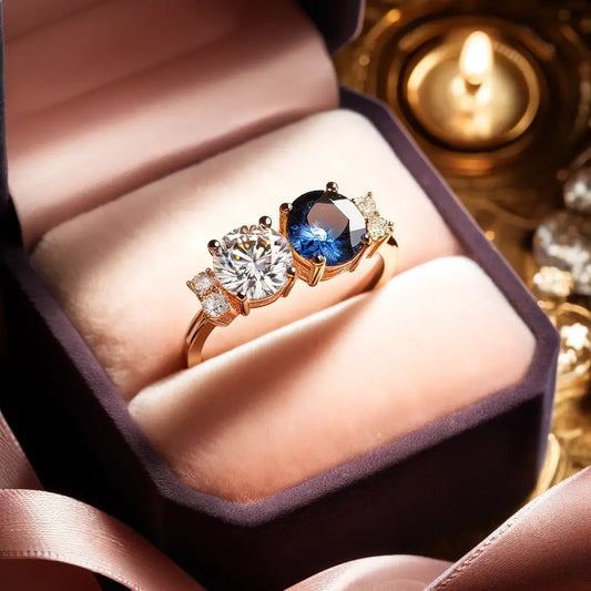 Toi et Moi Engagement Ring