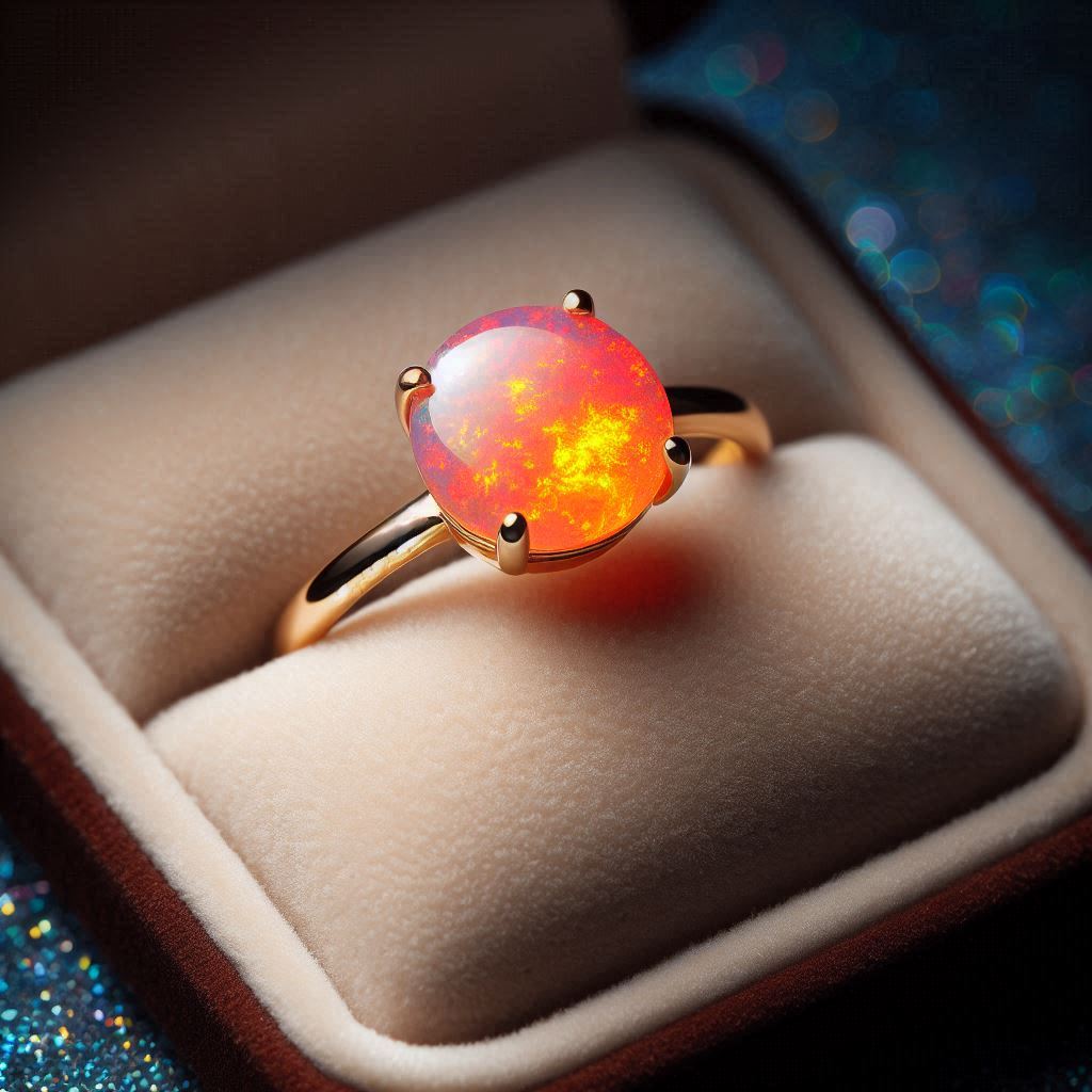 Fire Opal Ring