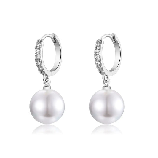 Silver Pearl Earrings