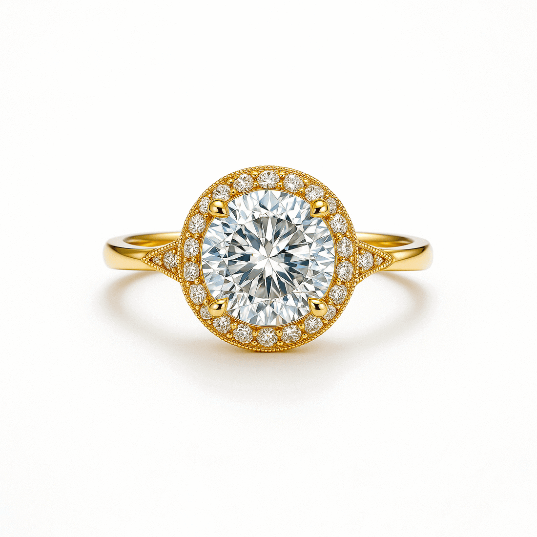 Gold Band Engagement Rings