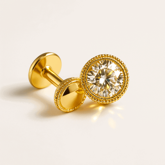 Flat Back Stud Earrings