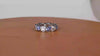 Diamond and sapphire platinum Sapphire diamond platinum custom Engagement Ring Vermont