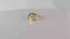 Yellow gold woven claw prong custom Engagement Ring Vermont
