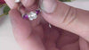 Diamond and sapphire three stone engagement ring and shadow wedding band Sapphire diamond platinum custom wedding bands Vermont