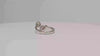 sapphire and diamond platinum bypass custom Engagement Ring Vermont